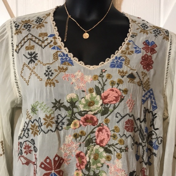 Johnny Was Canterie Embroidery Blouse - Picture 2 of 11